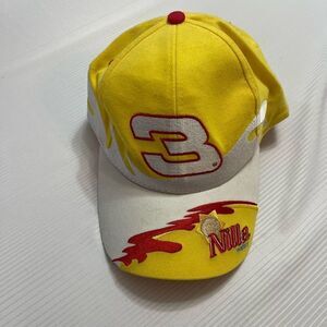 Vintage Dale Earnhardt Jr #3 Nilla Wafers Adjustable Hat Cap NASCAR Yellow